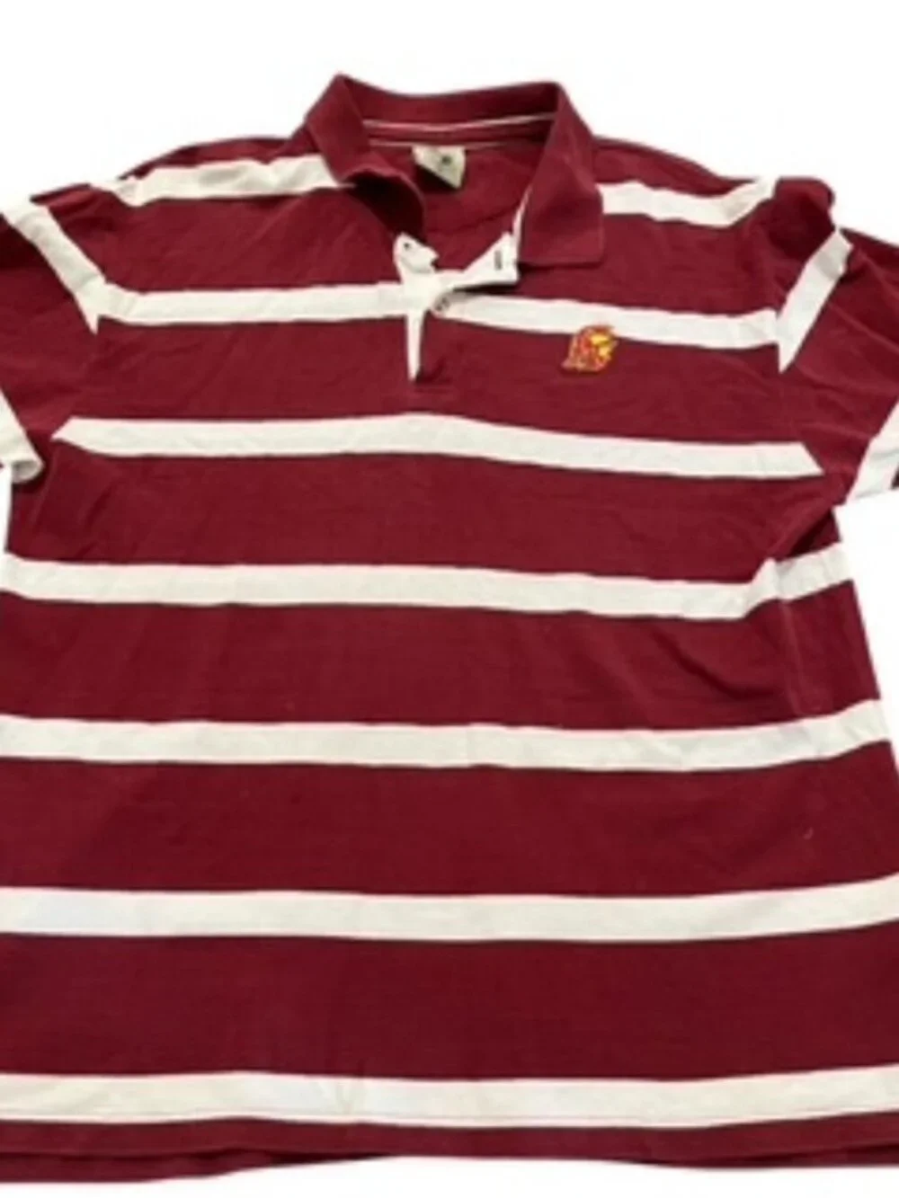 Joe College Authentic USC Trojan Polo Logo Shirt‎ Men’s Size XL